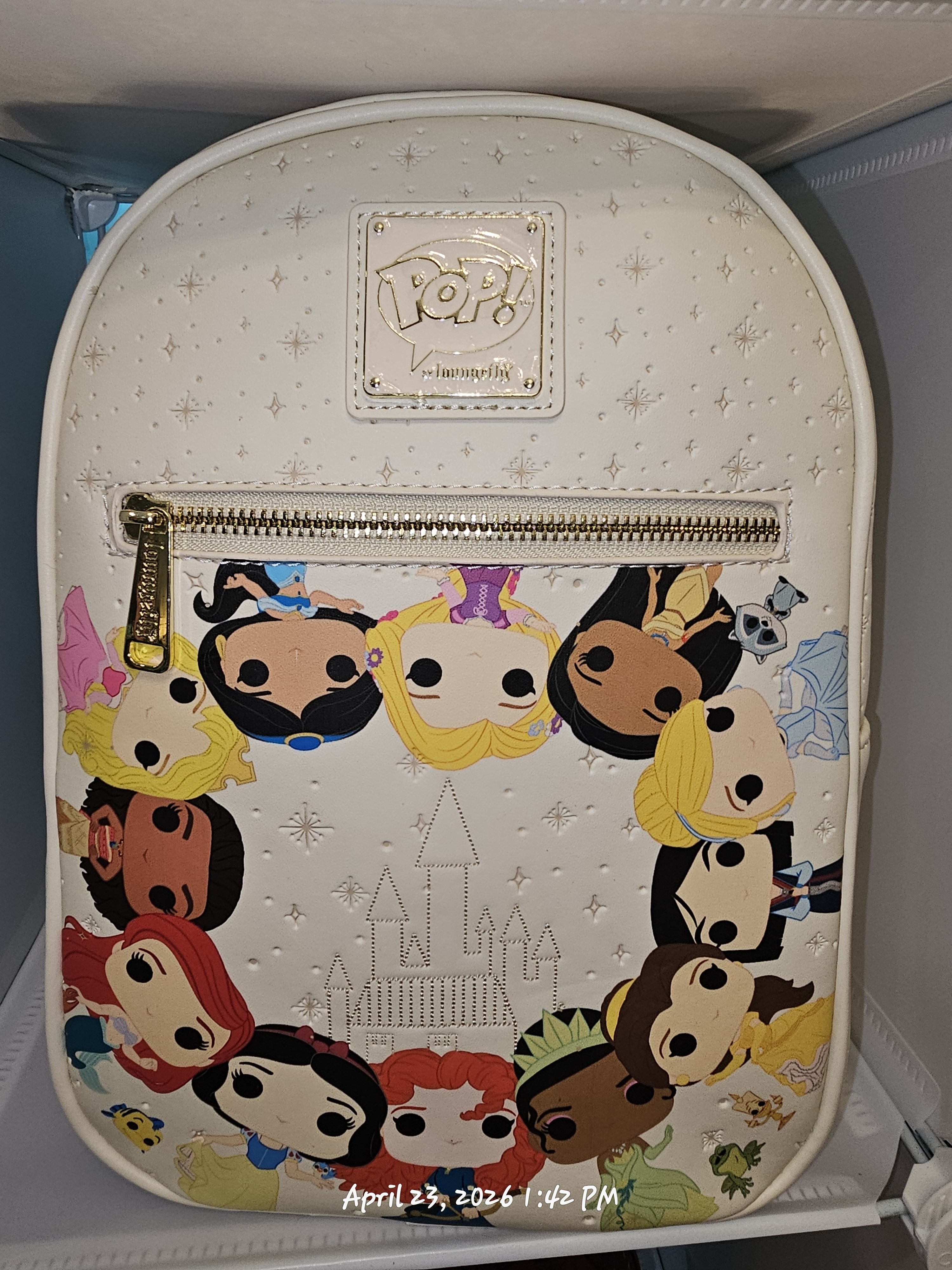 Loungefly Disney Princess Circles Mini Backpack Featuring Funko Pop!